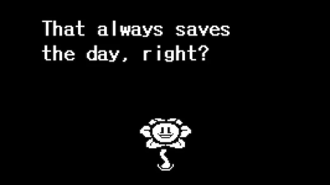 I love those moments where undertale makes fun of itself 