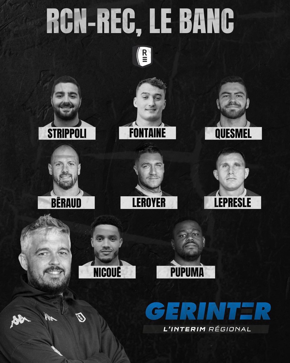 RennesRugby's tweet photo. Défi face au RC Narbonnais, l’équipe noire et blanche 🖊 https://t.co/4Cs3fcBaJ1