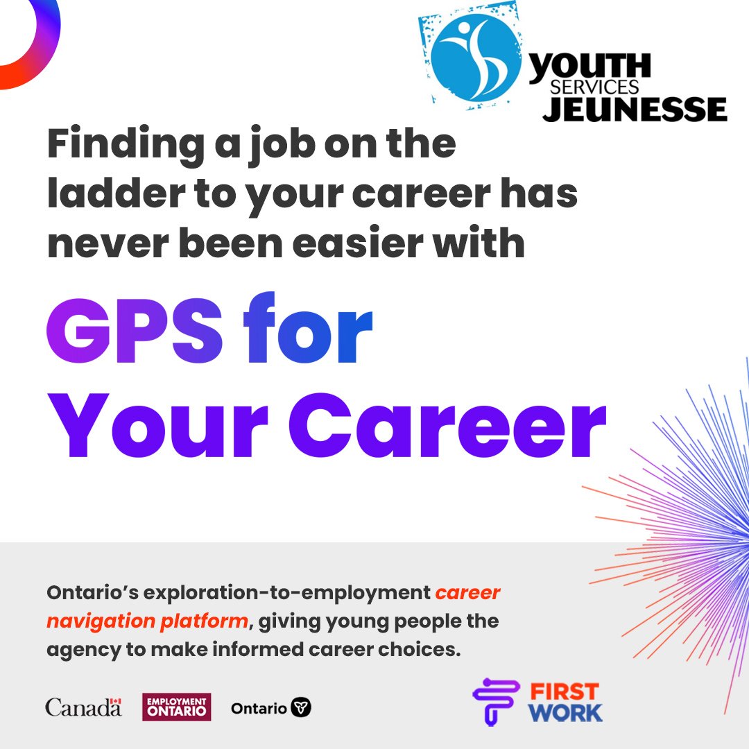 Employment Services (@ysbes_ottawa) on Twitter photo Calling all young ppl (under 30) in Ontario looking for career guidance and opportunity!
GPS for Your Career is a new, career exploration-to-employment navigation platform that can help you break away from survival jobs.
Register: eventbrite.ca/e/job-seeker-w…
#ONJobs <a href="/first_work/">First Work</a> Calling all young ppl (under 30) in Ontario looking for career guidance and opportunity!
GPS for Your Career is a new, career exploration-to-employment navigation platform that can help you break away from survival jobs.
Register: eventbrite.ca/e/job-seeker-w…
#ONJobs <a href="/first_work/">First Work</a>