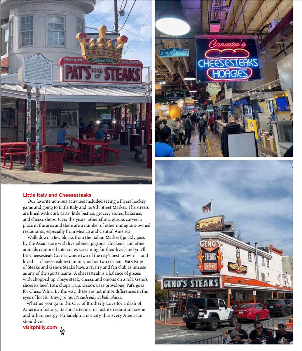 I went to Philadelphia last fall of 2021 and featured in the story with pictures taken by me. With so much history and lots to offer it is worth a trip. Check it out.
<a href="/marywelchwriter/">mary welch mcgill</a>