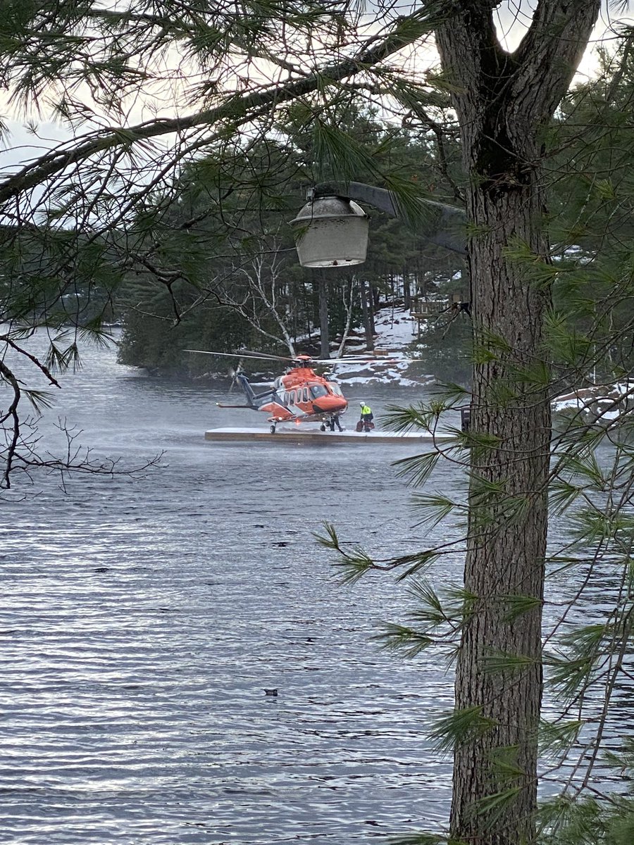 Hover exits are a procedure performed by Ornge paramedics to access the patient as quickly as possible when a nearby landing site may not be available. 

If living in a rural or remote location, keeping docks or other flat surfaces clear of debris helps us get to you faster!