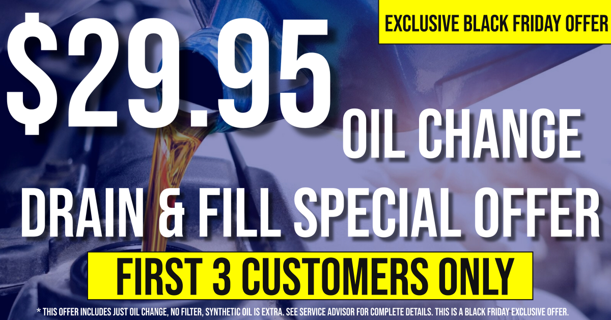 MetroFordWI's tweet photo. Only $29.95 Oil Change. Exclusive Black Friday Offer. 
5422 Wayne Terrace Madison, WI 53718 https://t.co/Cdrd1ZGeM8
