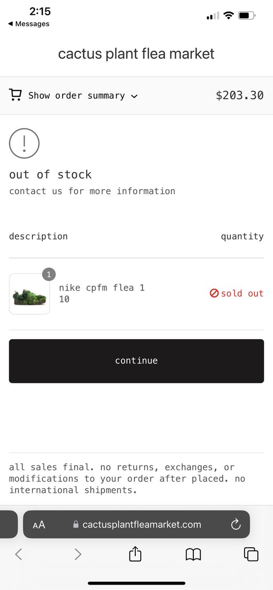Michaelpainter's tweet photo. @cactusplantfIea @solefed why even send a text if it’s a link if it’s oos https://t.co/uS3XobIx9d