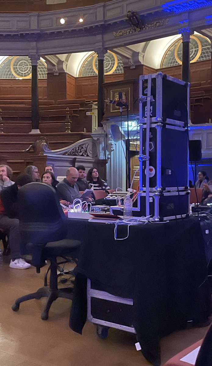 shaistaAziz's tweet photo. People are starting to arrive for @shivafeshareki @EMPRES_OxUni show this evening at the stunning @SheldonianOxUni #SamplingtheCity weaves many of our stories. Check out those turntables! I’m also of course keeping an eye on #Eng #ENGUSA
🦁🦁🦁
#Oxford #InclusiveCommunities https://t.co/bUy4b8sH2K