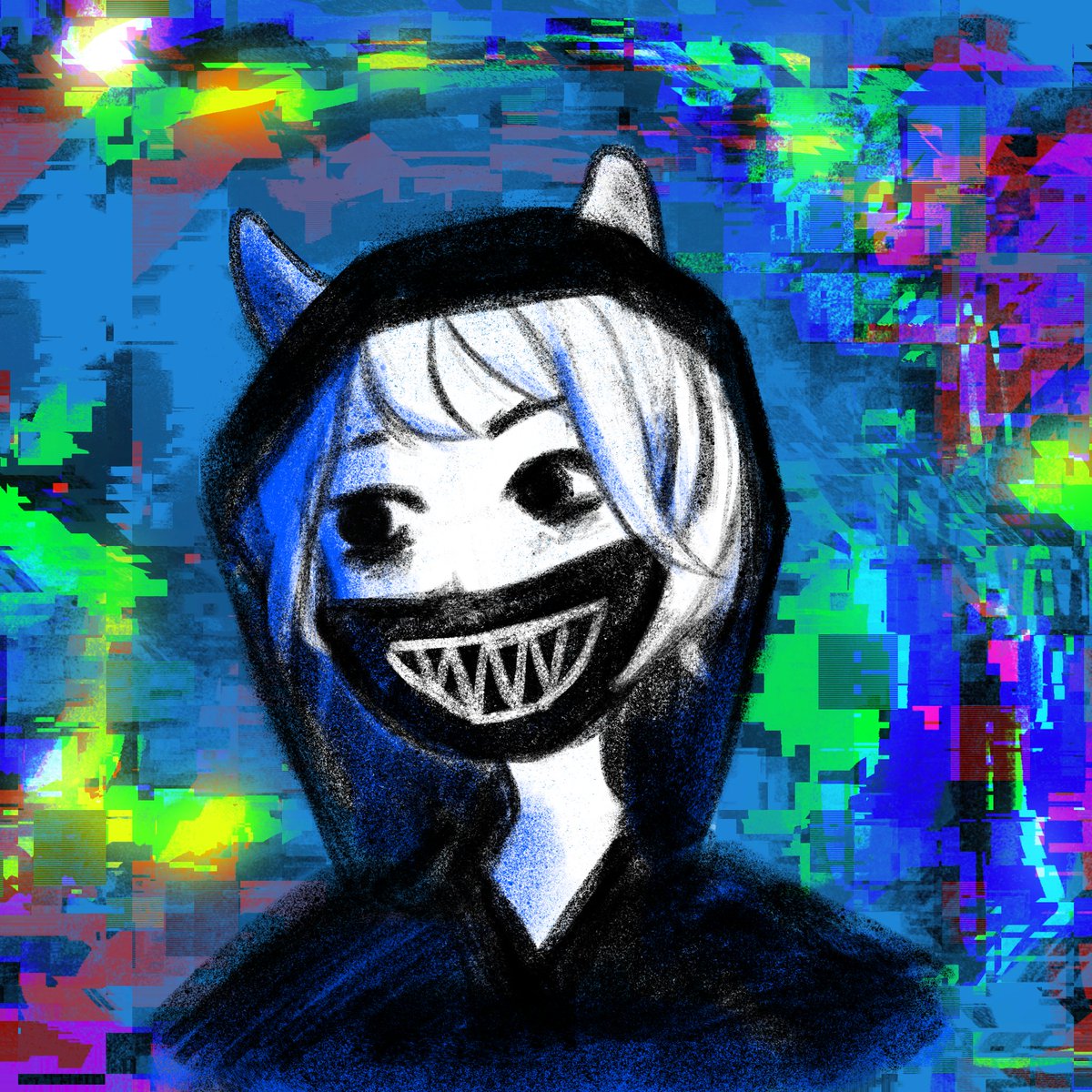 paraviolent's tweet photo. sooo I'm out a shift since my boss called me off today even tho I was supposed to work... running a special offer: $20 for an icon w/ matching glitch bg banner! 

dm me here or on discord if you're interested, I can also do a soundcloud seamless theme <3 https://t.co/2rp4jBRWXX