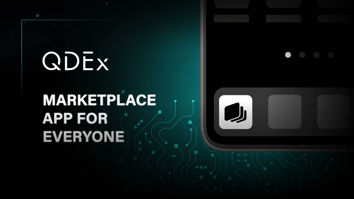 🔸The QDEx app is the perfect platform for Crypto Curious ones

🙌Crypto Enthusiasts will have access to the variety of tools they need while the Crypto Curious can learn more without being intimidated

🥂Everyone wins!

🔔Stay tuned for the upcoming news!

#QDEx #blockchain #app