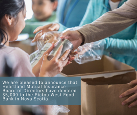kingsmutual's tweet photo. We are pleased to announce that the Heartland Mutual Insurance Board of Directors have donated $5,000 to the Pictou West Food Bank in support of Hurricane Fiona Relief. Pictou County was sadly one of the communities most affected by Hurricane Fiona. https://t.co/XeH4C5gUYp