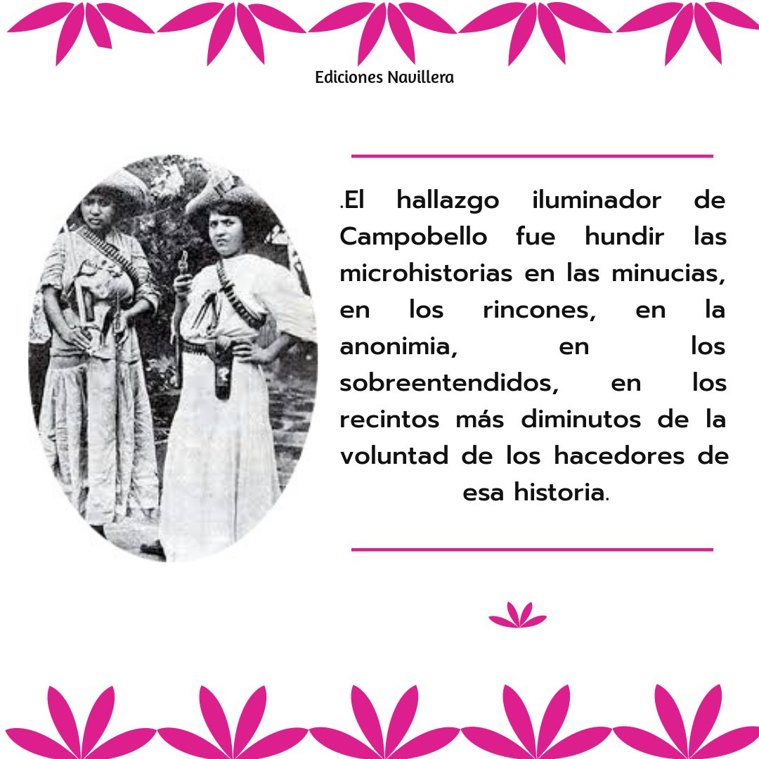 NavilleraMX's tweet photo. Para concluir con esta semana especial de recomendaciones traemos a la increíble aurora: Nellie Campobello. En Cartucho puedes encontrar relatos llenos de vivencias reales de la Revolución.
#EdicionesNavillera #Navillera #LiteraturaDeLaRevolucion #20denoviembre #NellieCampobello https://t.co/FyNwi4o5J3