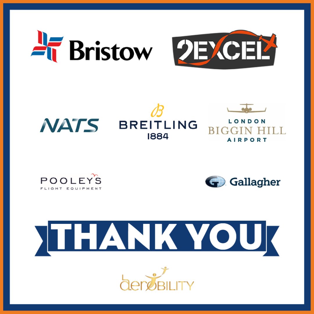 Aerobility's tweet photo. We'd love to say a huge 'thank you' to our fantastic sponsors of the Aviators Ball 2022. We couldn't have gone on this journey without you.
@2Excel_Aviation @NATS @Breitling @Bristow_Group @PooleysFE @GallagherGlobal
See you tomorrow!
#MAWOF #MagicAndWonderOfFlight https://t.co/AZUQE6Hxkm