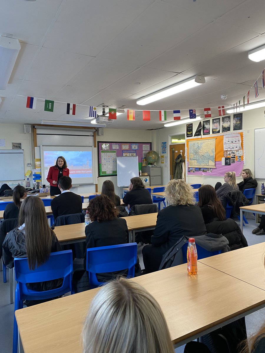 We were delighted to welcome Baroness Fraser to our school this afternoon! Senior Modern Studies pupils had the opportunity to ask lots of questions and gain a greater understanding of the House of Lords. Thank you! <a href="/Kilwinning_Acad/">Kilwinning Academy</a> <a href="/UKParlEducation/">UK Parliament Education</a>