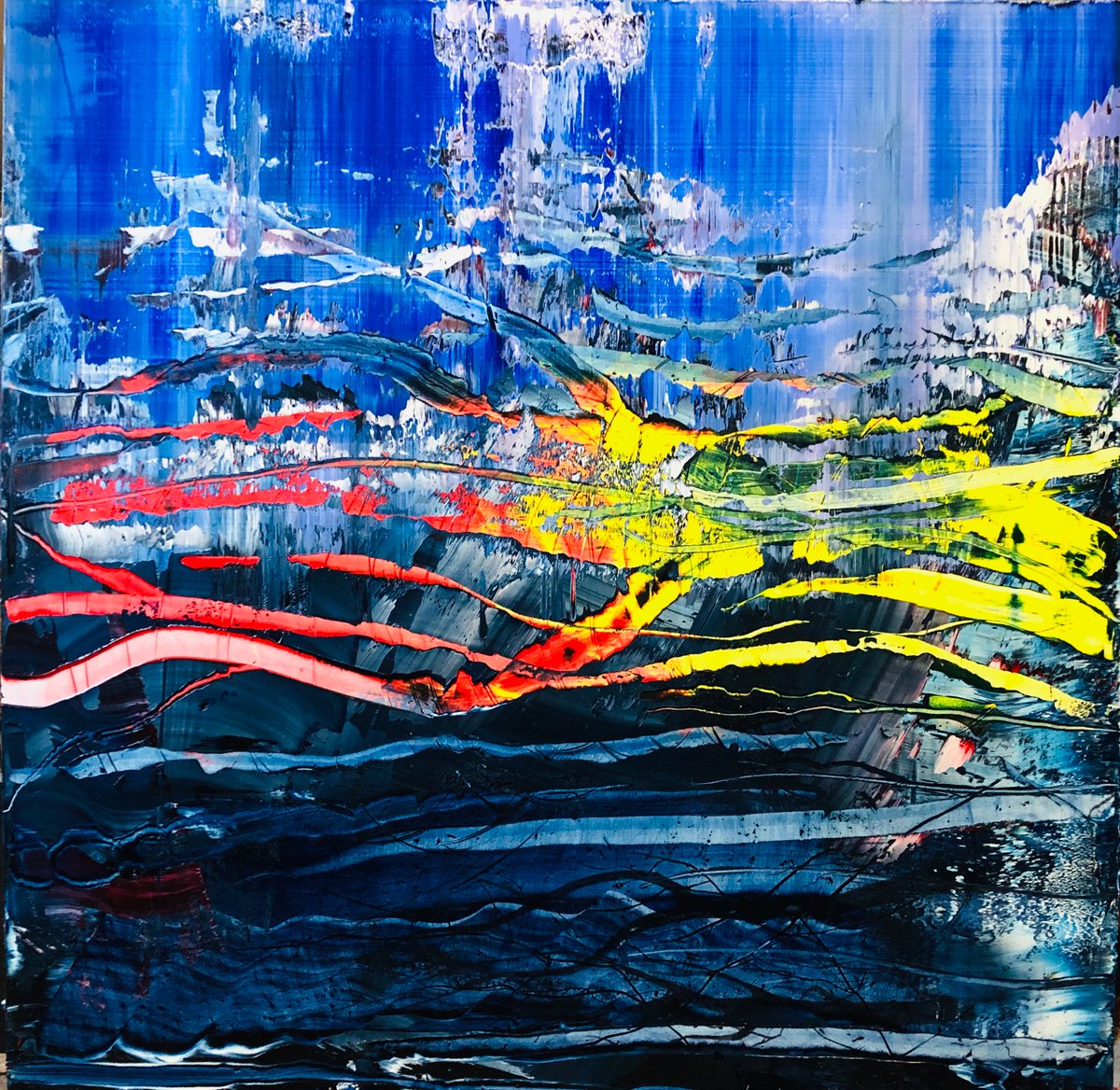 SeanSarafin's tweet photo. #seansarafin #abstractartwork #abstractlandscape #contemporaryart #artists #art #artcollector #oilpainting #paintings #style #studio #styleof #gerhardrichter #markbradford #sterlingruby https://t.co/hwLna7NtM1