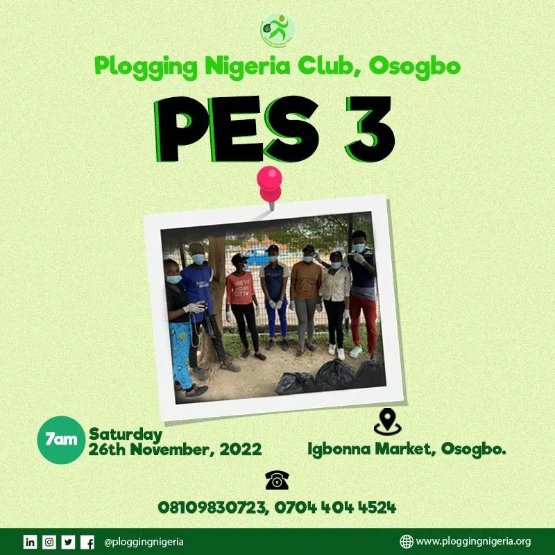 ploggingnigeria's tweet photo. #PloggingEpisodes tomorrow!
πOsogbo, Osun State
πAdekunle Ajasin University, Akungba-Akoko, Ondo State
πLagos State University, Epe Campus, Lagos State
πUniversity of Abuja, Federal Capital Territory
#WeKeepFitToKeepClean
#FitPeopleInCleanCommunities
#PloggingNigeriaClub https://t.co/eDxSFwuiW7