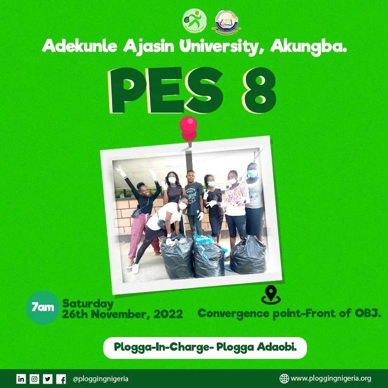 ploggingnigeria's tweet photo. #PloggingEpisodes tomorrow!
πOsogbo, Osun State
πAdekunle Ajasin University, Akungba-Akoko, Ondo State
πLagos State University, Epe Campus, Lagos State
πUniversity of Abuja, Federal Capital Territory
#WeKeepFitToKeepClean
#FitPeopleInCleanCommunities
#PloggingNigeriaClub https://t.co/eDxSFwuiW7
