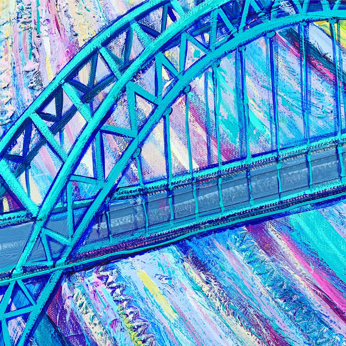 Introducing my NEW painting ‘Tyne River Flows’.

#Newcastle #rivertyne #tynebridge