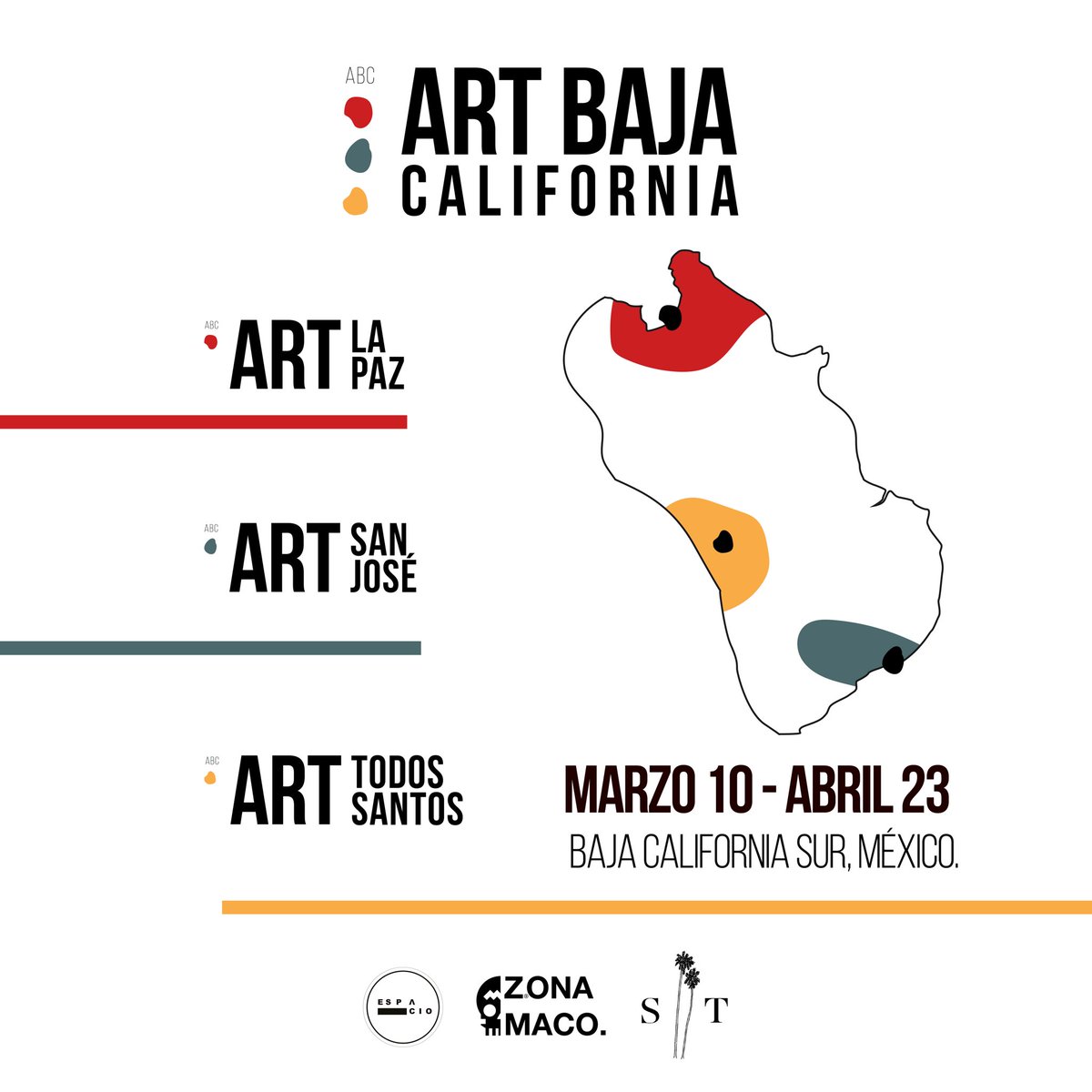 ZonaMaco's tweet photo. Participa en la primera edición del festival ABC Art Baja California. 💥
¡Aplicaciones abiertas!
#ABCArtBajaCalifornia #ZonaMaco #ZsONAMACO #ABCArtBaja https://t.co/jVzWtFbltM