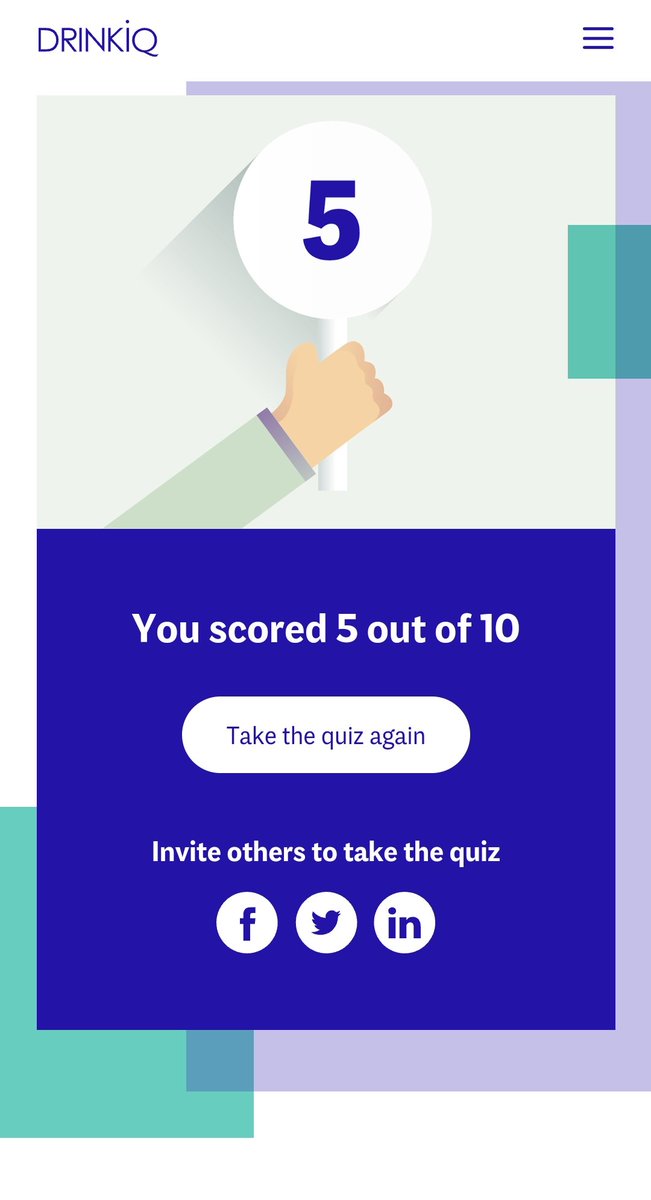 Its_Vane_M's tweet photo. Wadau mmetry this #DRINKiQ quiz which tests your knowledge on alcohol. Took mine & got 5/10 which is good. Visit https://t.co/QqyzYfYzu4 and learn how to #DrinkBetterNotMore #drinkiqke. Don’t end up on the #WrongsideOfTheRoad
Share what you got on the comment section. https://t.co/K1GUjeu5qM