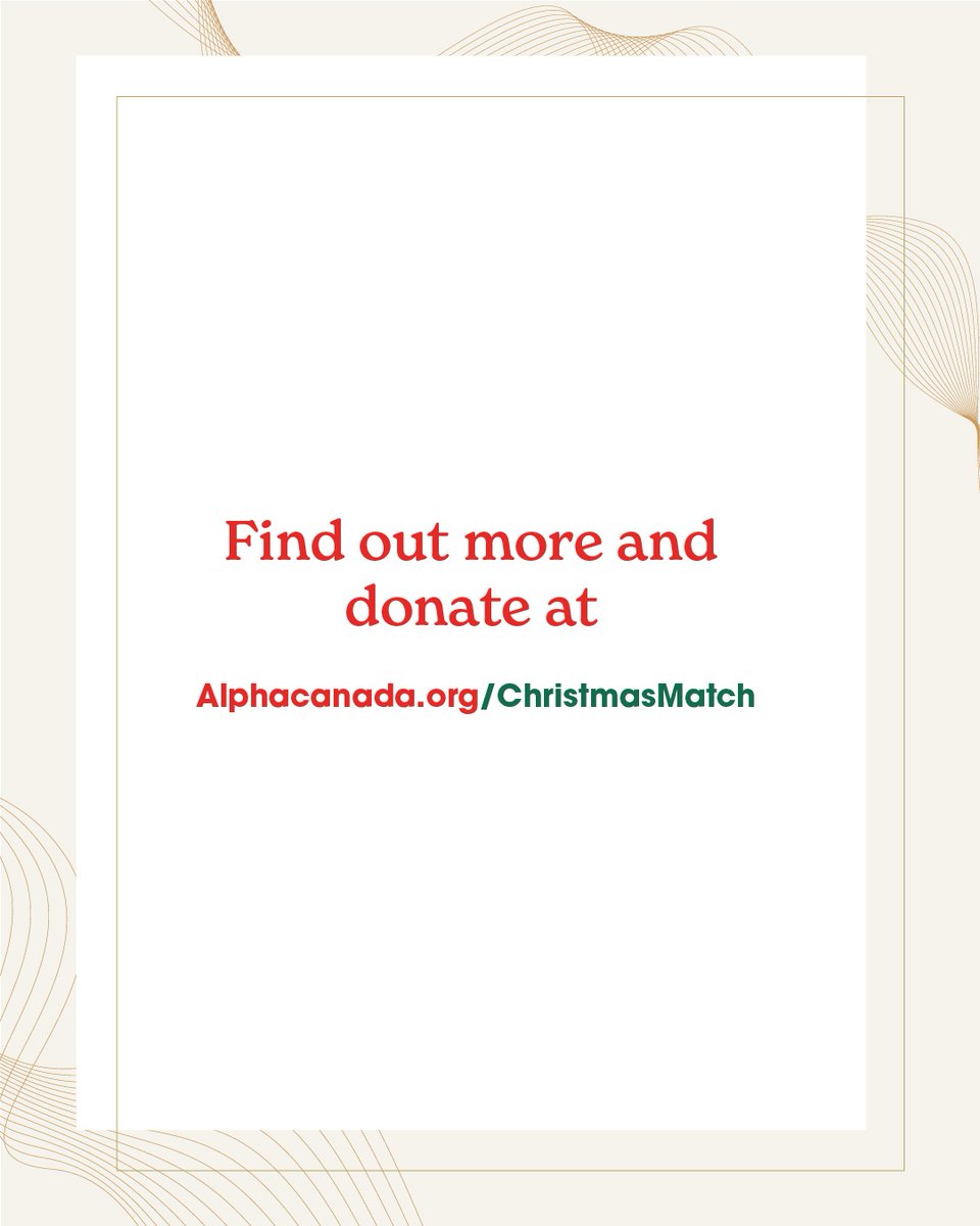 Sayeeda was struggling to find purpose and meaning in her life, and after coming face-to-face with death, she began asking some of life's toughest questions. Questions that led a friend to invite her to try Alpha.

Visit alphacanada.org/ChristmasMatch  to find out more.