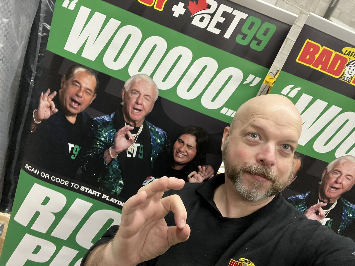 These just came to my work. <a href="/lastmansbadboy/">Lastman's Bad Boy</a> &amp; @ricflairnatureboy!! Whos better? #nooobody!! New tag team on the scene!! WHOOO!!! #WHOO