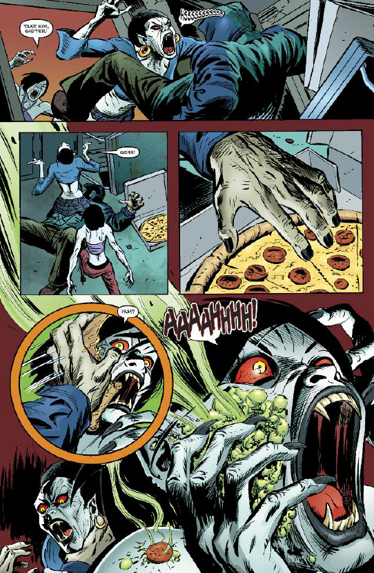 Pizza. The great equalizer for post-Thanksgiving turkey overstuffing.  Also comes in handy as a Vampire weapon!  
I.G.O.R., Joe and the rest of the Joe Frankenstein gang hope you had a great Thanksgiving holiday!

<a href="/gnolan12/">Graham Nolan 🇺🇸</a> <a href="/Dixonverse/">Chuck Dixon</a> <a href="/NickRoolz/">Ninja Nick</a> <a href="/baron_french/">French Baron</a> <a href="/JeffPie70227736/">Jeff Pierce</a>