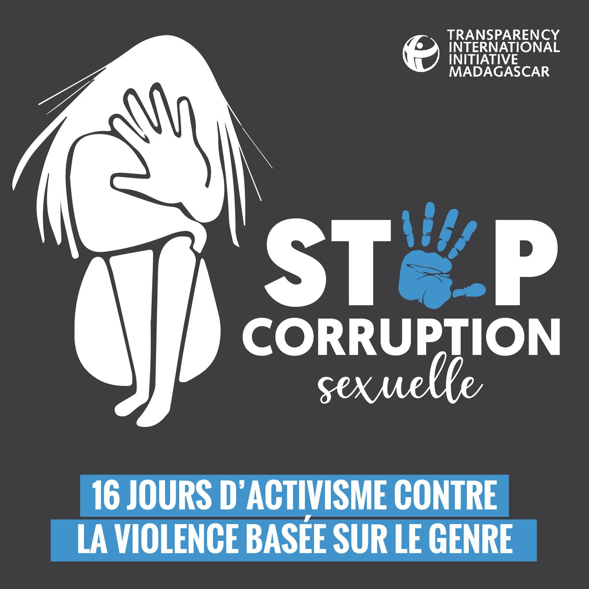 TI_MDG's tweet photo. A l'occasion du début des #16daysofactivism2022, mobilisons-nous contre la #CorruptionSexuelle qui affecte surtout les femmes en milieu scolaire!

Vous avez été victime ou témoin de #CorruptionSexuelle? Appelez-nous au +261 34 64 403 41.  

#Sextortion
#16DaysOfActivism https://t.co/TQnK8a2VvW