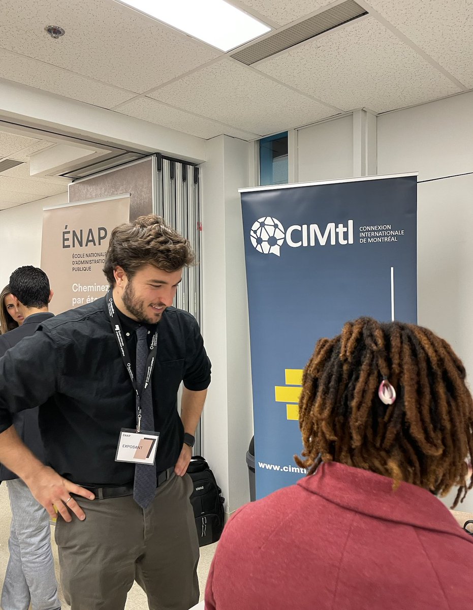 CIMtl's tweet photo. Hier, les 𝐶𝑜𝑛𝑛𝑒𝑐𝑡𝑒𝑢𝑟𝑠 étaient présents lors de la Journée de l'employabilité organisée par l'@ENAP_Universite ! Un grand merci à toutes celles et ceux qui sont passés nous voir ! #internationalaffairs https://t.co/NDssQADTSe