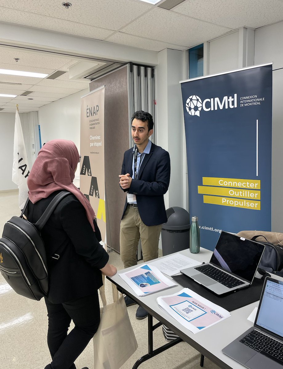 CIMtl's tweet photo. Hier, les 𝐶𝑜𝑛𝑛𝑒𝑐𝑡𝑒𝑢𝑟𝑠 étaient présents lors de la Journée de l'employabilité organisée par l'@ENAP_Universite ! Un grand merci à toutes celles et ceux qui sont passés nous voir ! #internationalaffairs https://t.co/NDssQADTSe