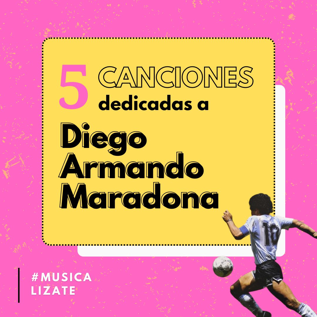 unratitook's tweet photo. 🗓 Hoy tuvimos un programa especial por el aniversario de la muerte de Diego Armando Maradona.

🎵 En #Musicalizate, @SofiGarcea1 nos trajo 5 canciones que homenajean al futbolista. 

🤔 ¿Conocían alguno de los temas? ¿Cuál agregarían a esta lista? 
¡Los y las leemos! https://t.co/S1TSChYC0T