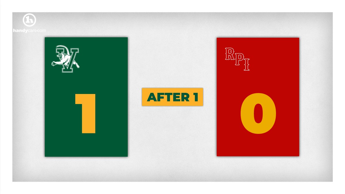 UVMmhockey's tweet photo. Carter Long's second of the season has the Catamounts up after 20 on Black Friday.
#GutHockey https://t.co/CGsv4mTcmK