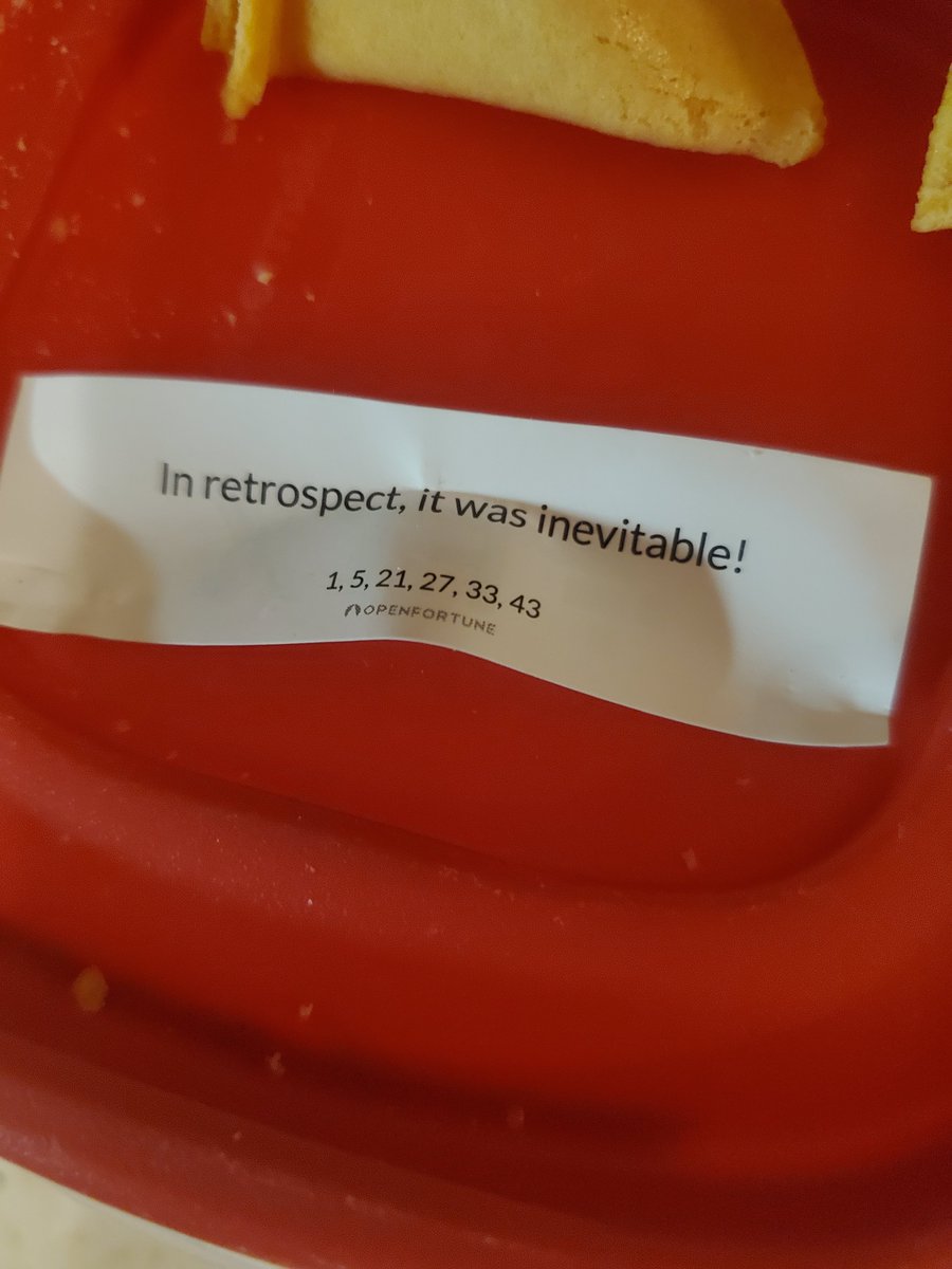 hamletcooper's tweet photo. Holy shit, my mom just opened this cookie from a couple weeks ago to show me the FTX ad inside, and uh, this is what the fortune was: https://t.co/q0FK6FFQkz