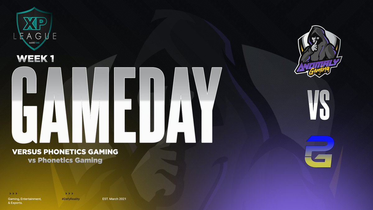 📢MATCH DAY📢

Our first match in <a href="/XP_Leagues/">XP League</a> will take place today at 9pm est against <a href="/PhoneticsGaming/">Phonetics Gaming</a> let's start off strong💪

To keep up with the match hit the follow and turn on notifications‼️

#DefyReality