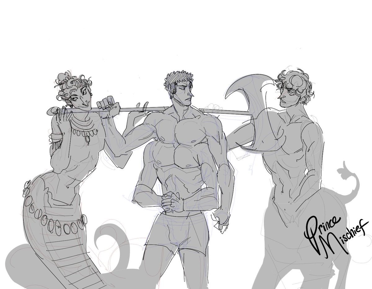 Makings_Prince's tweet photo. Various forms of my oc, Philo! He shapeshifts into different creature hybrids! #digitalart #sketch https://t.co/R1ZXoqUFUT