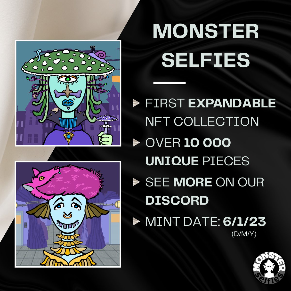 First ever EXPANDABLE NFTs

Get your own monster soon

---> OUR DISCORD: discord.gg/vaN6BvBhb6

#nfts #nft #nftart #nftcommunity #nftcollector #nftartist #digitalart #crypto #cryptoart #art #ethereum #opensea #nftcollectors #blockchain #nftdrop #nftcollectibles #MONSTERS