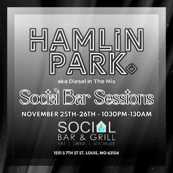 Social Bar Sessions this weekend! 🤘🏠🎶