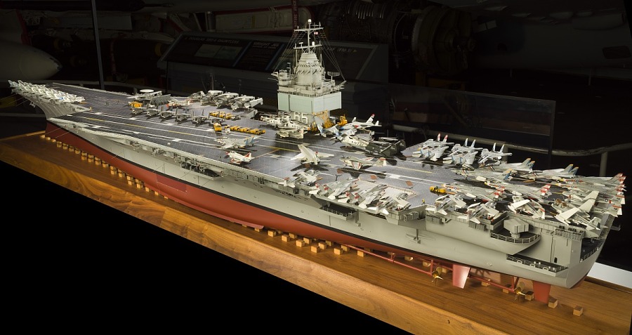 Today in 1961, the USS Enterprise (CVN 65), the world’s first nuclear-powered aircraft carrier, was commissioned. The 11-foot model in our collection was built by Stephen Henninger in an estimated 12,000 hours over a 12 year period, s.si.edu/2AMGUae #AirSpacePhoto