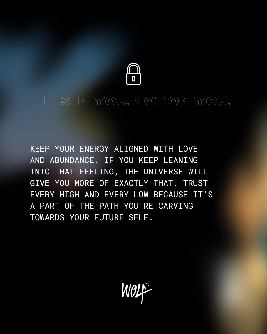 wolfmembersonly's tweet photo. Keep your energy aligned with love and abundance. https://t.co/O8tnMxwHO7