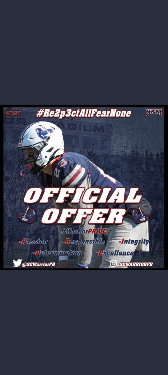 GavinHutch49's tweet photo. After some great talks with @CoachJackson623 and the guys at @SCWarriorFB, I'm grateful to announce that I have received my first offer!
#WariorPRIDE https://t.co/o7fOx4PZxs