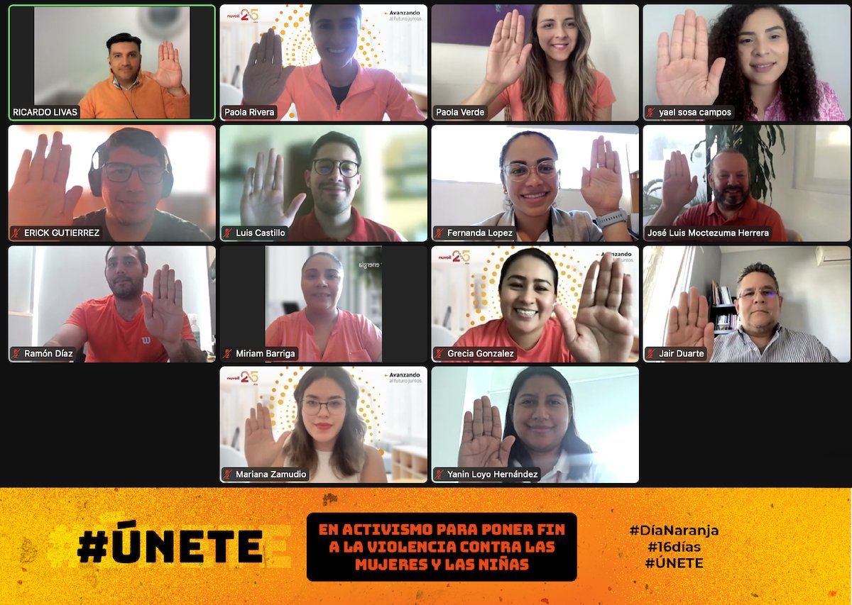 En #nuvoil nos vestimos de naranja
📣Este #25N nos unimos al llamado de <a href="/ONUMujeres/">ONU Mujeres</a>  para poner fin a la violencia contra las mujeres y las niñas en todas partes del mundo y reconocemos el papel invaluable de las defensoras de los derechos humanos y activistas.
#DíaNaranja #ÚNETE