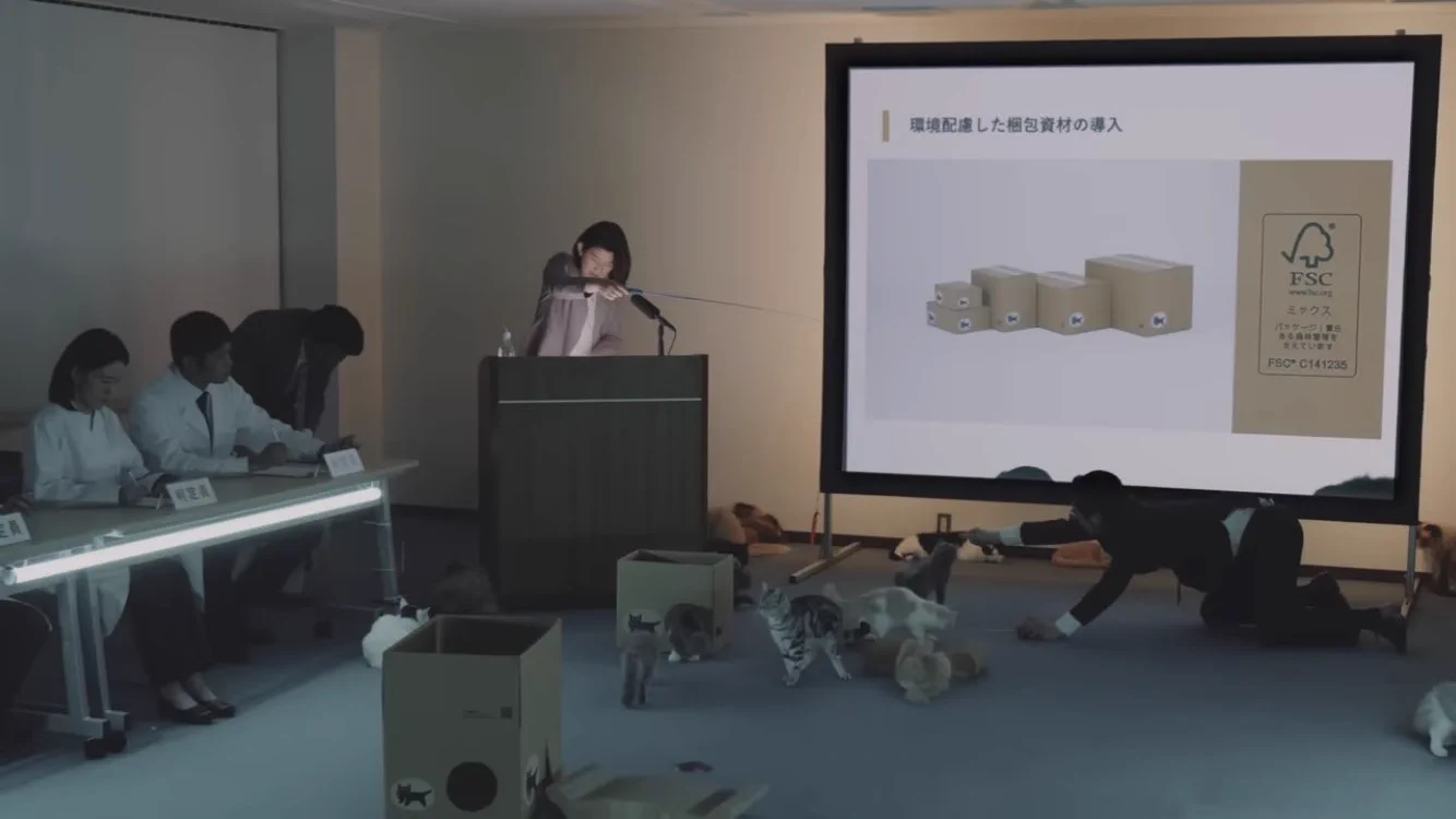 ヤマト公式動画がツボ！ヤマトの取り組みに興味を持つ猫は100匹中…。