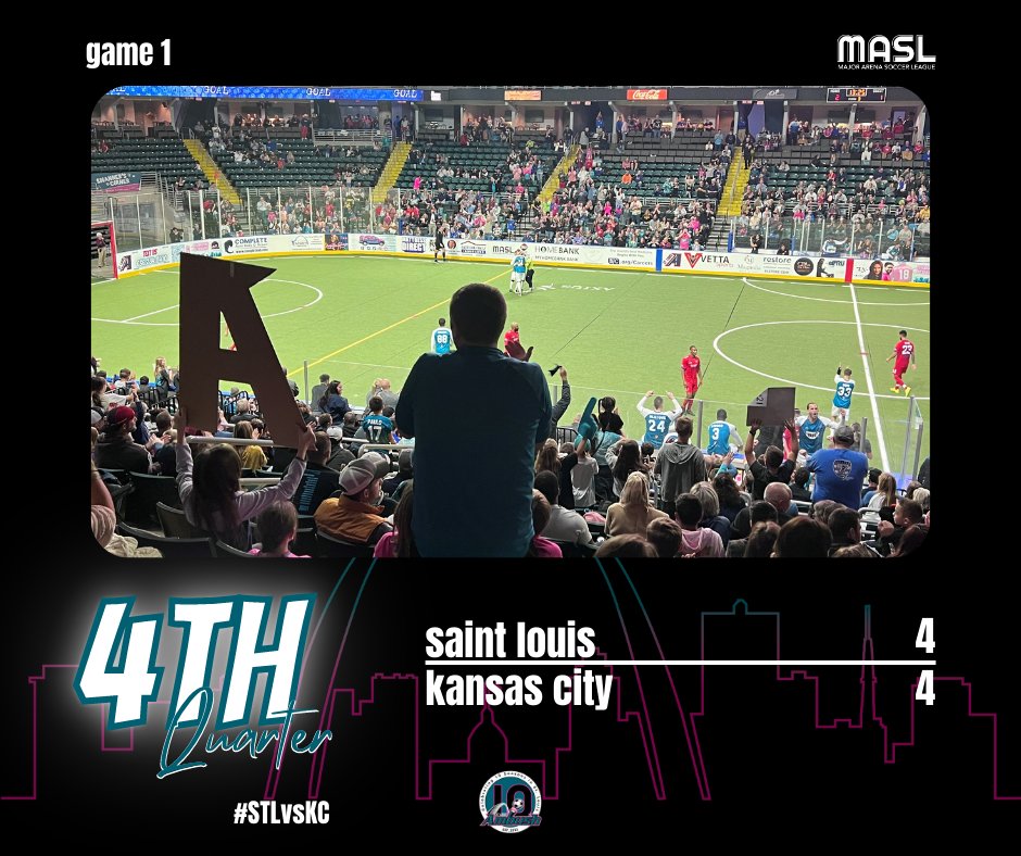 stlouisambush's tweet image. Heading to OT!! #GoldenGOAL 

#RiseAsOne #MASL #2223Season #LetsGooooo #AmbushFamily #AmbushNation