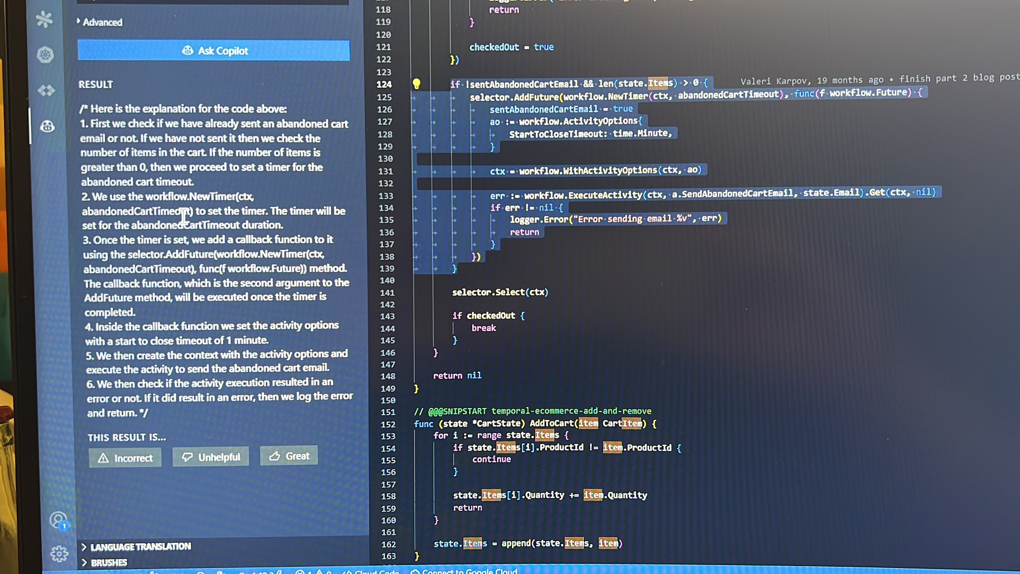 Tian on twitter seriously how does github copilot s explain code feature work it s damn 