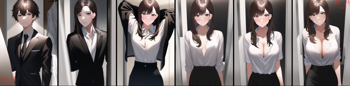 M_M_TFs's tweet photo. "Changing Room" - TF Sequence.

#tgtf #tftg #rule63 #transformation #transformationsequence #tg #TSF #genderbender #GenderSwap #tgtransformation https://t.co/NVeT87m2zr