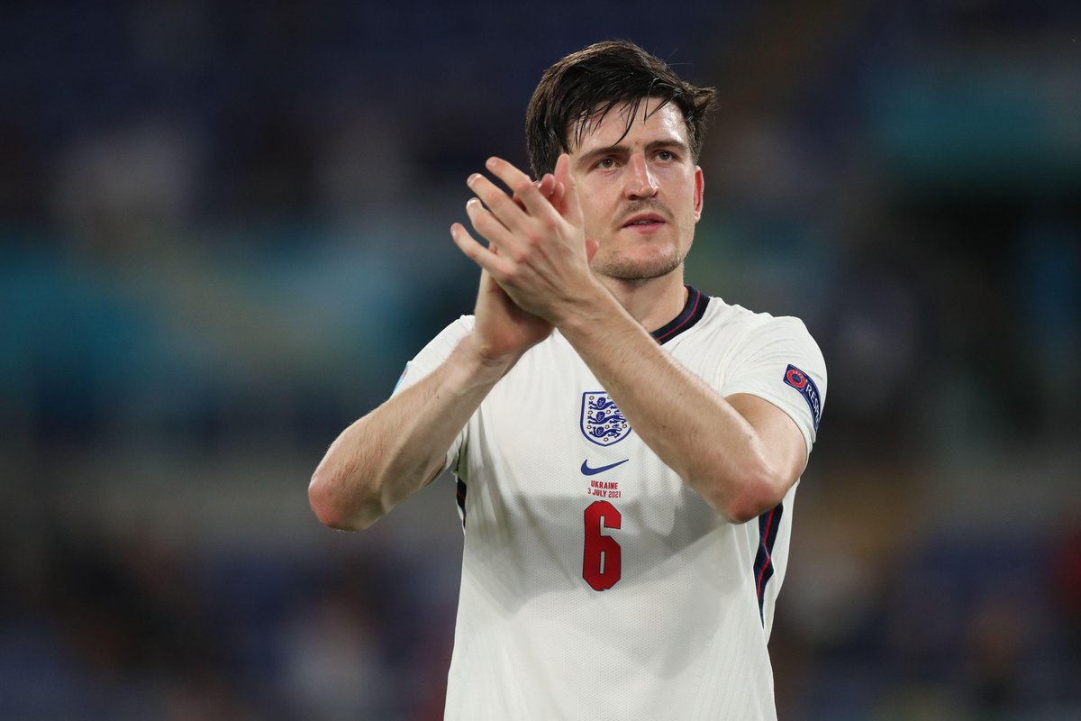 FootyAccums's tweet photo. Harry Maguire by the way, comfortably England's best player on the pitch. Won absolutely everything. https://t.co/hAK18ZG1uL