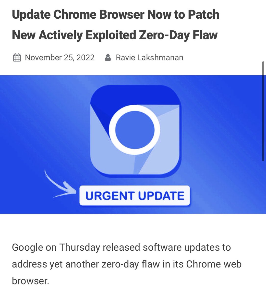 wallet_guard's tweet image. 🚨URGENT🚨

Update your chromium based browsers. New Zero-Day being actively exploited in the wild. 

This vulnerability is around a heap-based buffer overflow attack. Allowing an attacker to execute arbitrary code on your computer.

Please share for awareness!
Stay Safe Fam 🔒