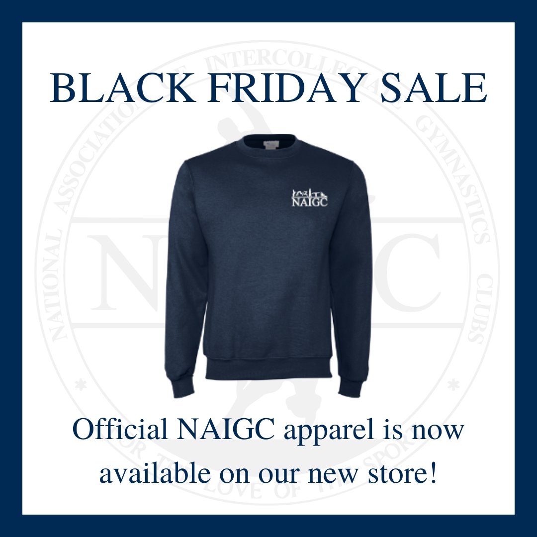 NAIGC's tweet photo. Don’t miss our Black Friday sale! Gear up for the winter with cozy sweatshirts from NAIGC! https://t.co/WmzDtfzlMu

#naigc #blackfriday #sale #blackfridaysale #gymanstics #gymnasticsapparel #athleticapparel #collegiategymnastics #adultgymnastics #fitnessapparel #naigcapparel https://t.co/gmKjzhSueq