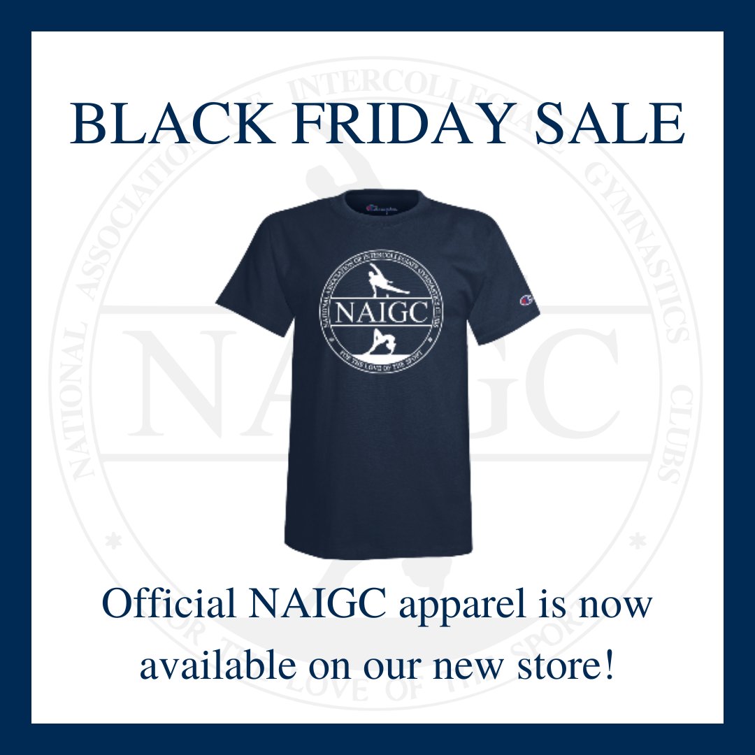 Don’t miss our Black Friday sale! Gear up for the winter with cozy sweatshirts from NAIGC! teamstore.gtmsportswear.com/naigc

#naigc #blackfriday #sale #blackfridaysale #gymanstics #gymnasticsapparel #athleticapparel #collegiategymnastics #adultgymnastics #fitnessapparel #naigcapparel