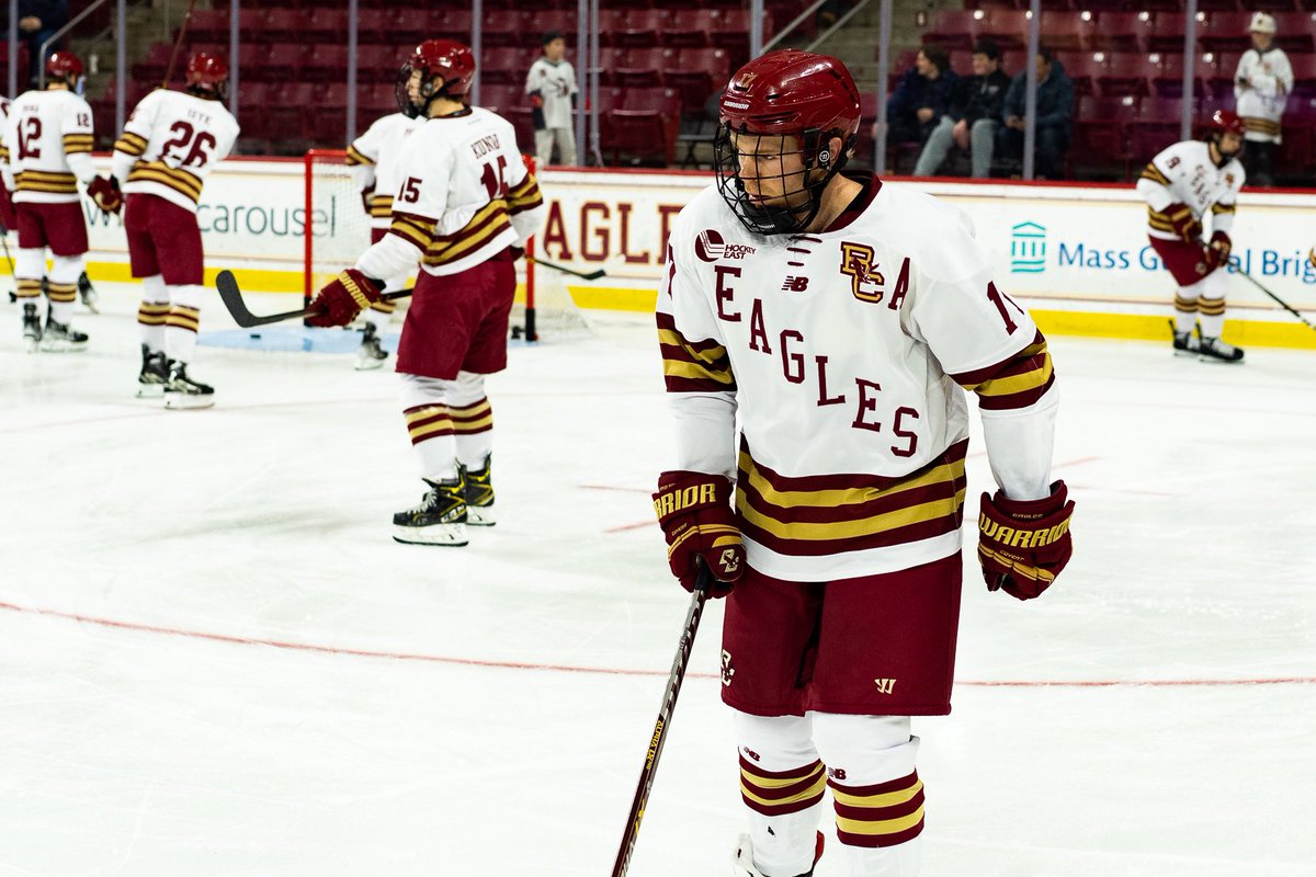 BC_MHockey's tweet photo. “Our three graduate students have made a tremendous impact on our program. Cam Burke in particular has emerged as a key leader in our locker room and has earned the opportunity to officially join our leadership group as an assistant captain.”

– @CoachBrownBC https://t.co/KpPMXhzUnt