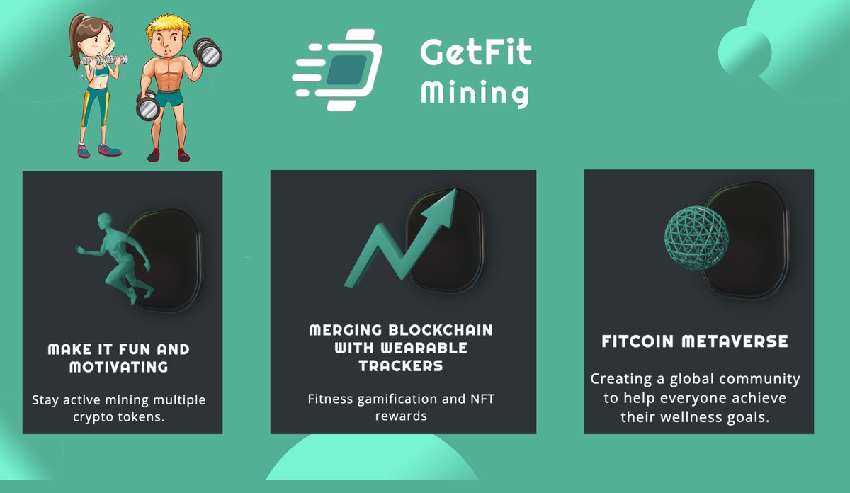 GetFitMining's tweet photo. ✔️ Follow on Twitter
✔️ Retweet
✔️ Tagged 3 friends & comment
https://t.co/ge8m1wsiwc If you #exercise or #walk, #GetFitMining #rewards for your #movement 24/7 with #CryptoMiningRewards! #Move to #earn #cryptocurrencies for your #daily #MOVEMENT #Move2Earn #Bitcoin #fitness https://t.co/0LSOXzZ04T