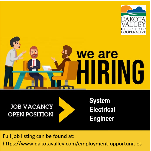 DakValElectric's tweet photo. System Electrical Engineer needed! https://t.co/GCBShxq8F1