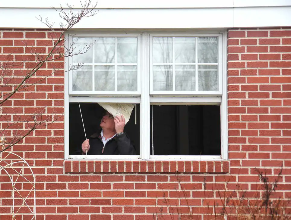 TheOnion's tweet image. Entire Community Stops To Watch Man Struggling To Work Window Blinds bit.ly/3i1GViB