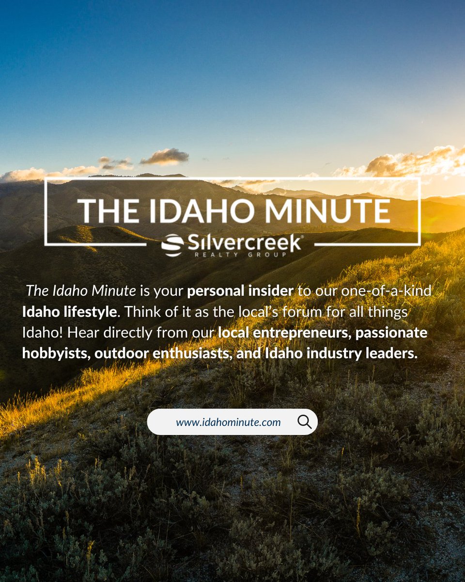 Have you checked out The Idaho Minute?

Idaho's #1 brokerage! 🏆
📱 208-377-0422
idahominute.com
#silvercreek #​​SilvercreekRealtyGroup ​​#idaho #forsale #listed #idahorealty #idahohomes #realestate #idahorealtor #moveidaho #idahorealtor